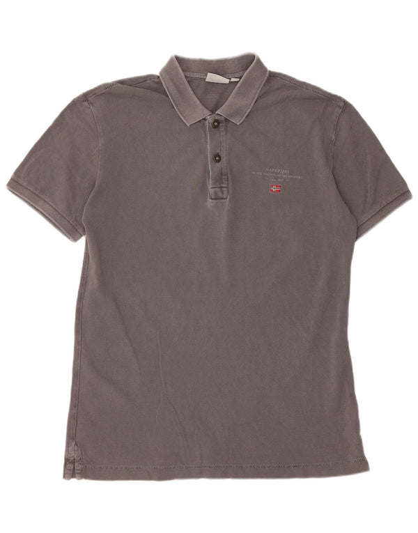 Napapijri Mens Polo Shirt Medium Grey