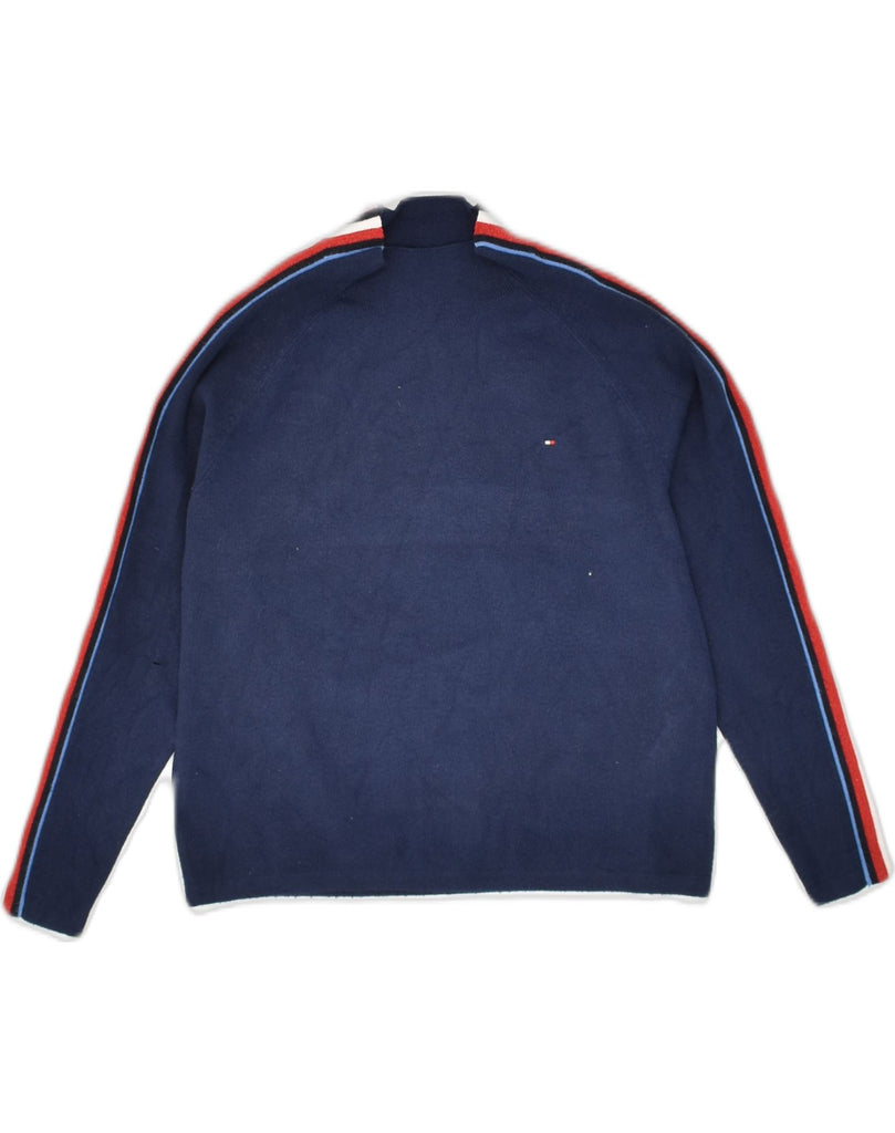 TOMMY HILFIGER Boys Crew Neck Jumper Sweater 9-10 Years Navy Blue Viscose | Vintage Tommy Hilfiger | Thrift | Second-Hand Tommy Hilfiger | Used Clothing | Messina Hembry 