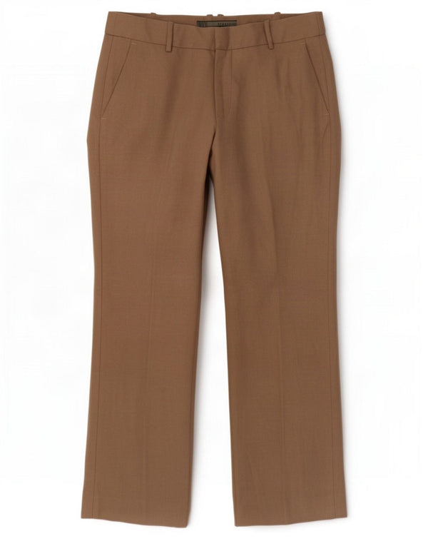 Zara Womens Bootcut Chino Trousers EU 38 Small W28 L29 Brown