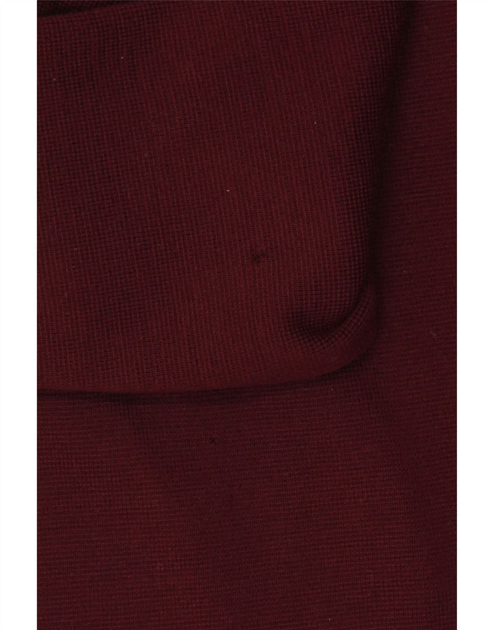 Luisa Spagnoli Womens Cardigan Sweater UK 14 Medium Maroon Wool