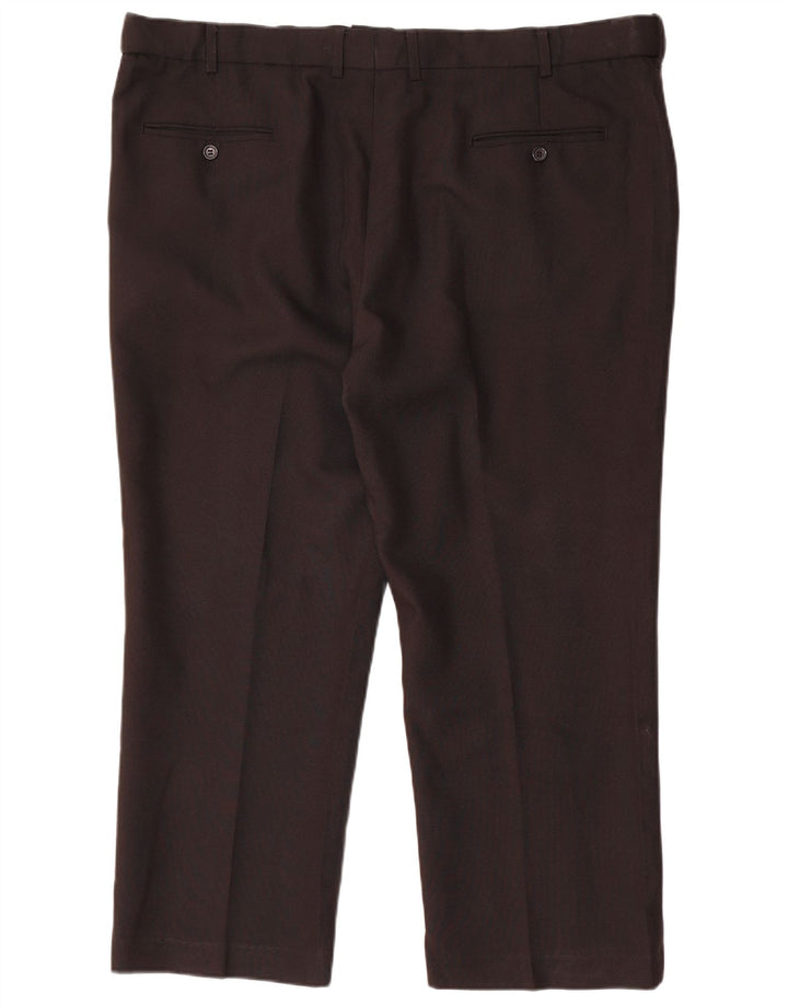 Farah Mens Straight Chino Trousers W42 L26 Black Polyester