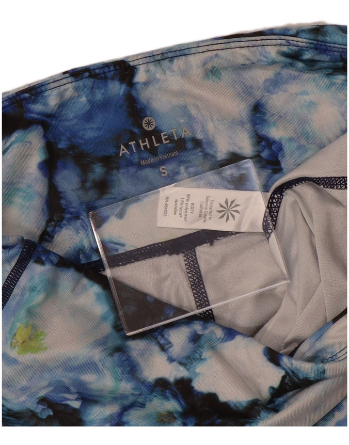 Athleta Womens Leggings UK 10 Small Multicoloured Floral Polyester