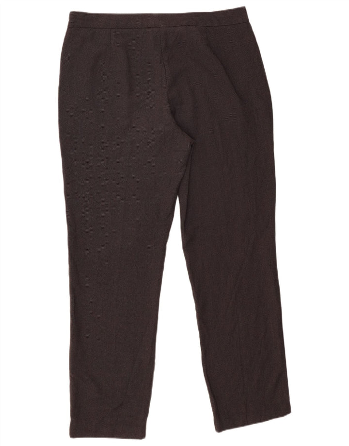 Marks & Spencer Womens Slim Casual Trousers UK 12 Medium W30 L27 Grey