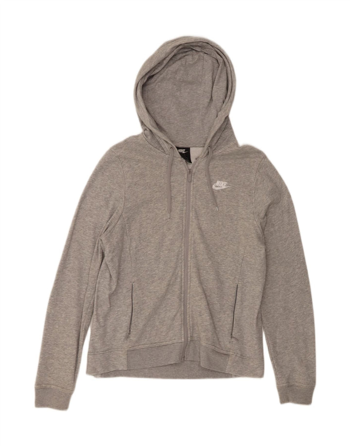 NIKE Mens Zip Hoodie Sweater Medium Grey Cotton Vintage Nike and Second-Hand Nike from Messina Hembry 