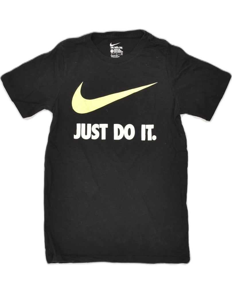 NIKE Boys Graphic T-Shirt Top 6-7 Years Small Black Cotton | Vintage Nike | Thrift | Second-Hand Nike | Used Clothing | Messina Hembry 