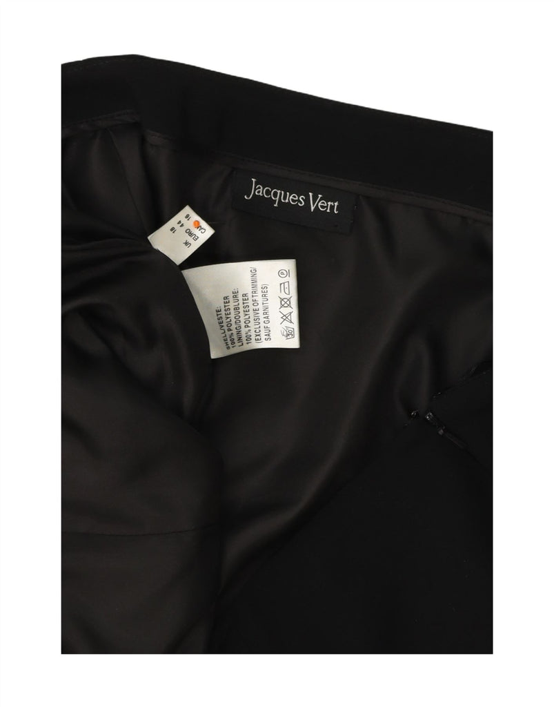 JAQUES VERT Womens Trumpet Skirt UK 18 XL W36  Black Polyester Vintage Jaques Vert and Second-Hand Jaques Vert from Messina Hembry 