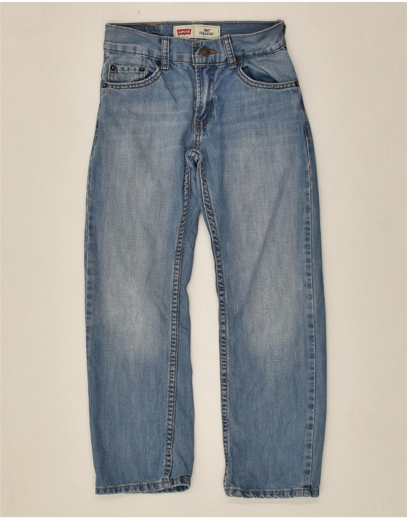 LEVI'S Boys 505 Straight Jeans 7-8 Years W22 L22 Blue Cotton | Vintage Levi's | Thrift | Second-Hand Levi's | Used Clothing | Messina Hembry 