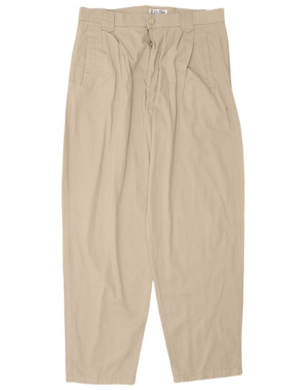 John F Gee Mens Loose Fit Pegged Chino Trousers EU 50 Large W34 L32 Grey