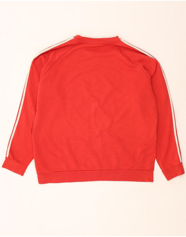 ADIDAS Mens Sweatshirt Jumper XL Red Cotton