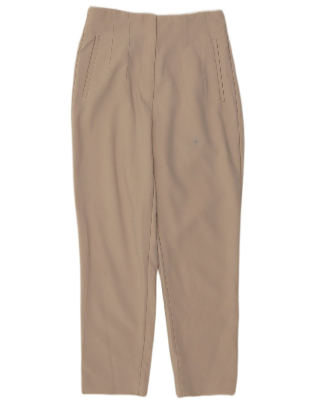 Zara Womens Tapered Casual Trousers Medium W28 L26 Beige Polyester