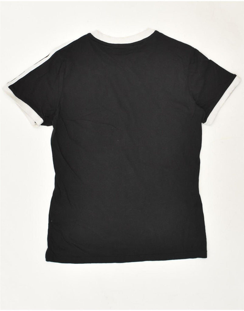 ADIDAS Womens T-Shirt Top UK 8 Small Black Cotton Vintage Adidas and Second-Hand Adidas from Messina Hembry 