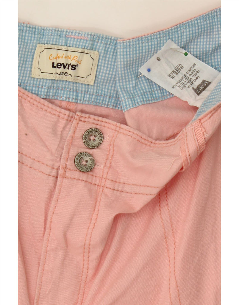 LEVI'S Womens Cargo Capri Trousers US 8 Medium W32 L20 Pink Cotton Vintage Levi's and Second-Hand Levi's from Messina Hembry 