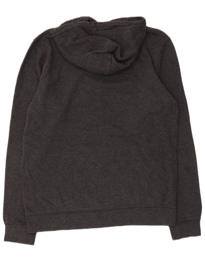 Quiksilver Mens Graphic Hoodie Jumper Large Grey Cotton