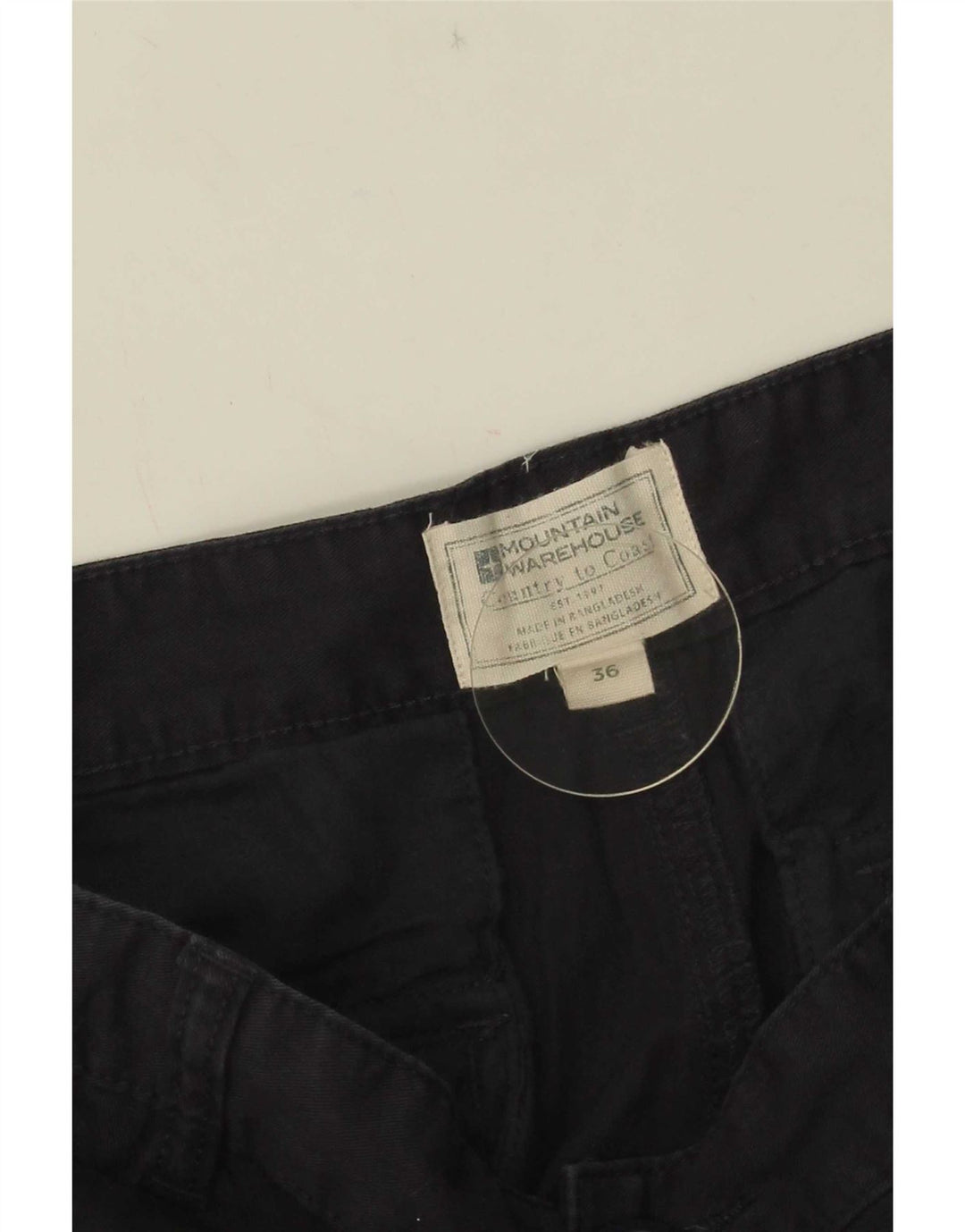 Mountain Warehouse Mens Cargo Shorts W36 Large Navy Blue Cotton