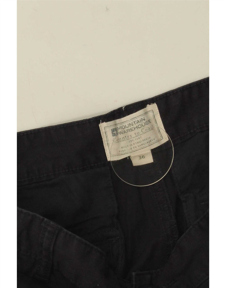 Mountain Warehouse Mens Cargo Shorts W36 Large Navy Blue Cotton