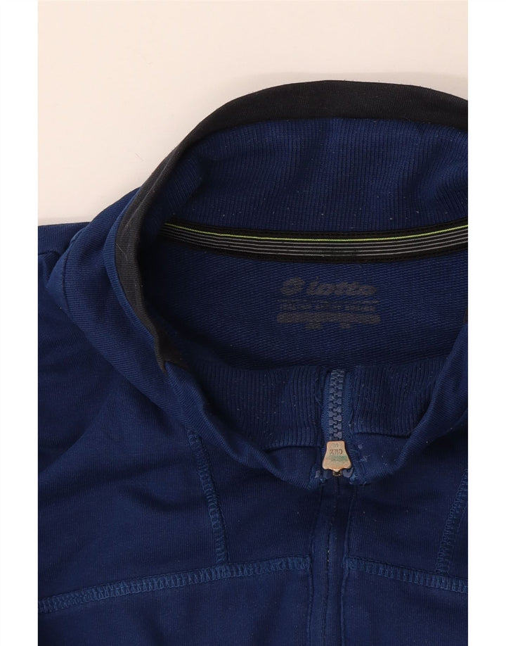 Lotto Mens Tracksuit Top Jacket XL Blue Colourblock
