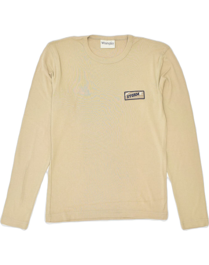 WRANGLER Mens Top Long Sleeve Large Beige Cotton | Vintage | Thrift | Second-Hand | Used Clothing | Messina Hembry 