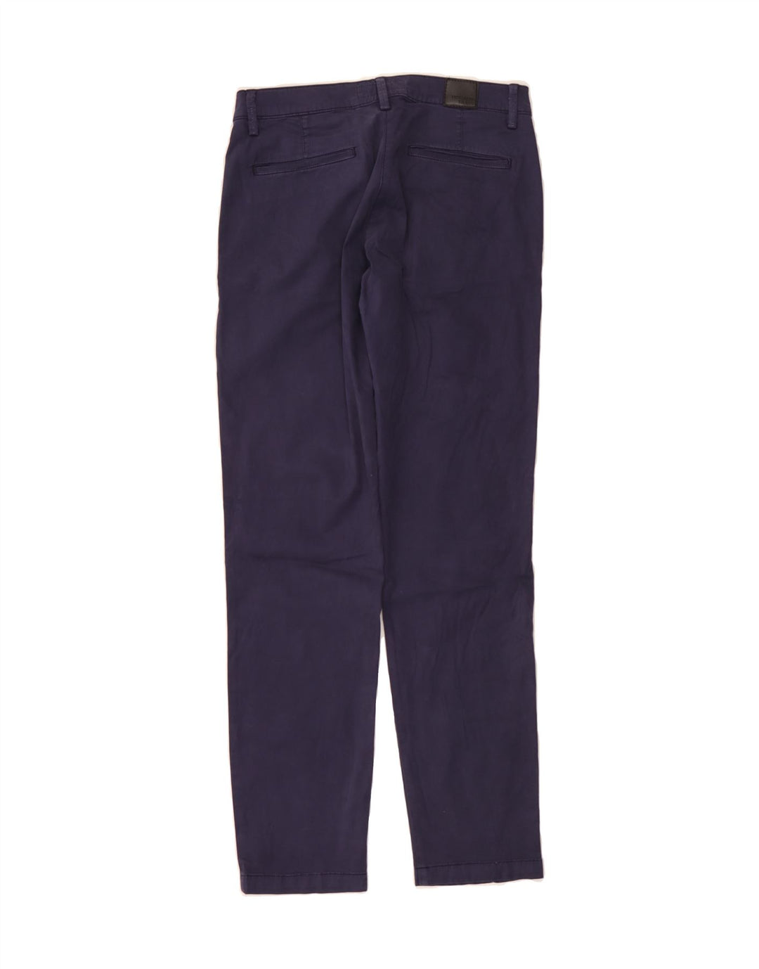 TRUSSARDI Womens Slim Chino Trousers W27 L29 Navy Blue Vintage Trussardi and Second-Hand Trussardi from Messina Hembry 