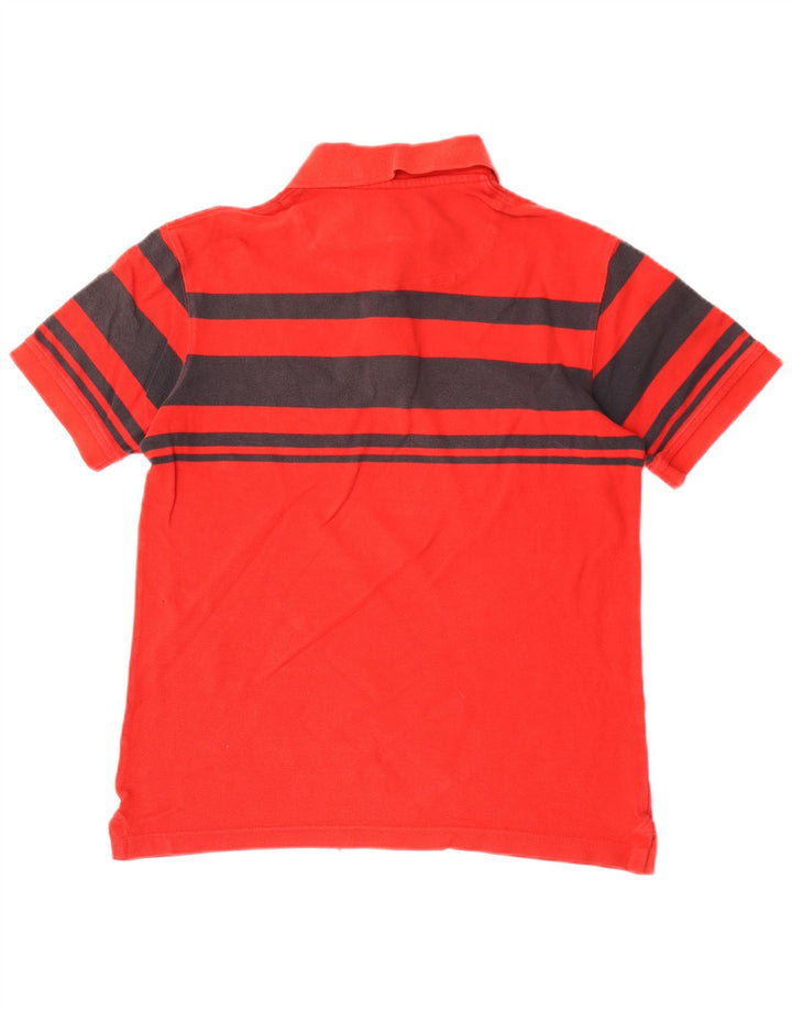Timberland Mens Regular Fit Polo Shirt Medium Red Striped