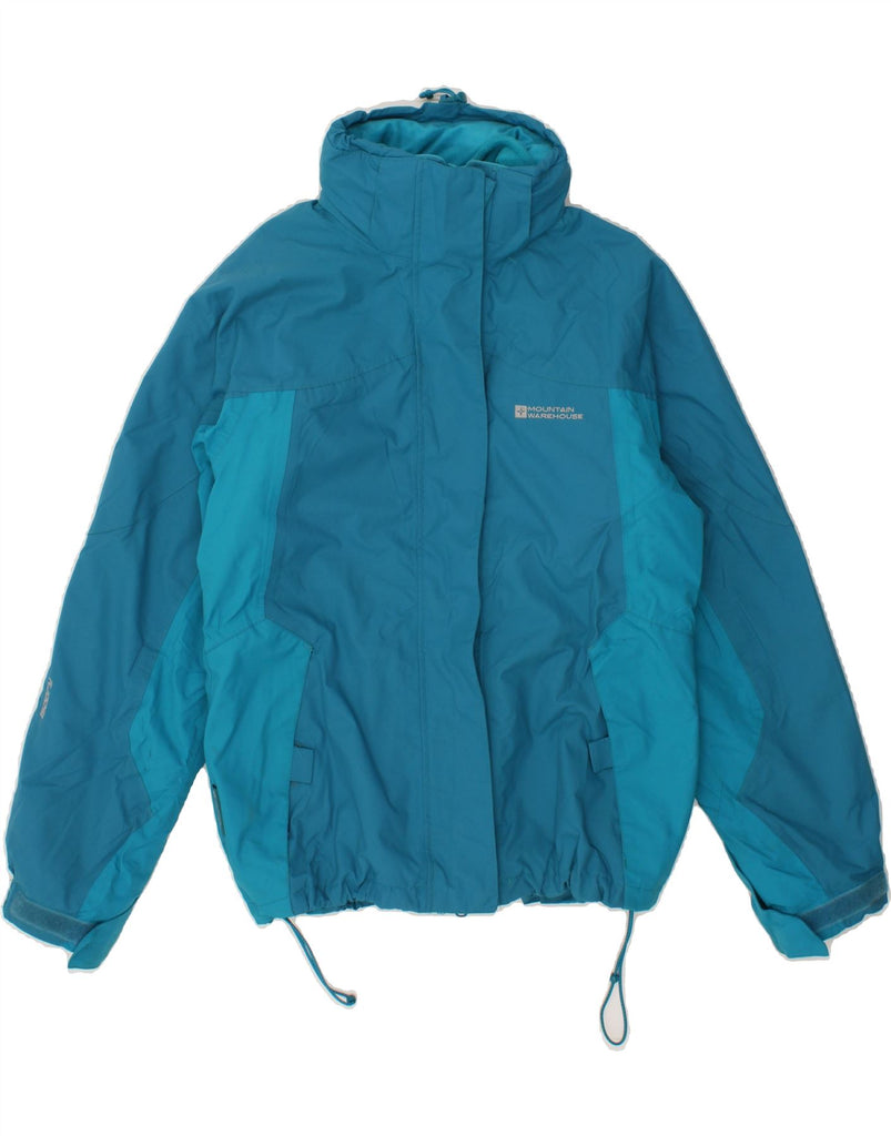 MOUNTAIN WAREHOUSE Womens Loose Fit Windbreaker Jacket UK 10 Small Blue Vintage Mountain Warehouse and Second-Hand Mountain Warehouse from Messina Hembry 