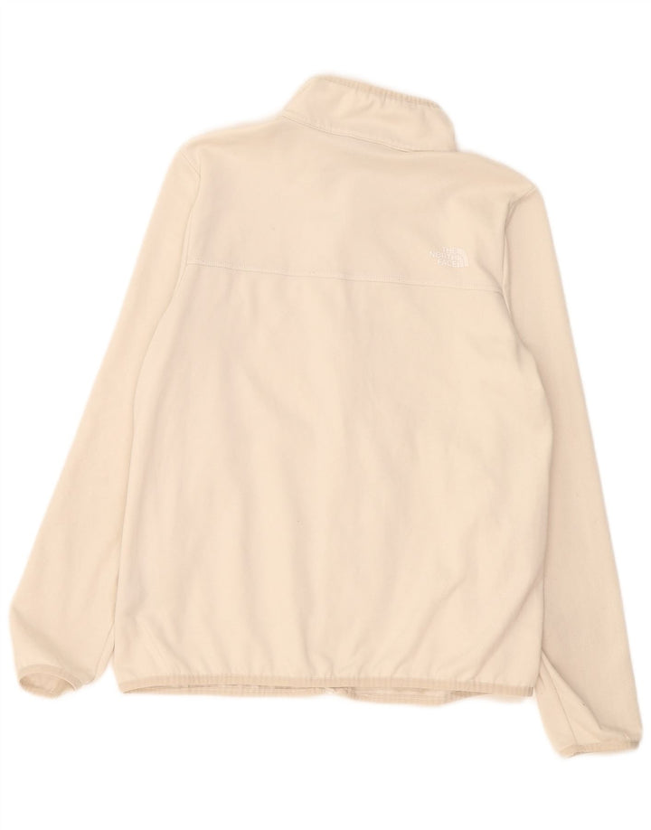 The North Face Womens Tracksuit Top Jacket UK 14 Medium Beige Polyester