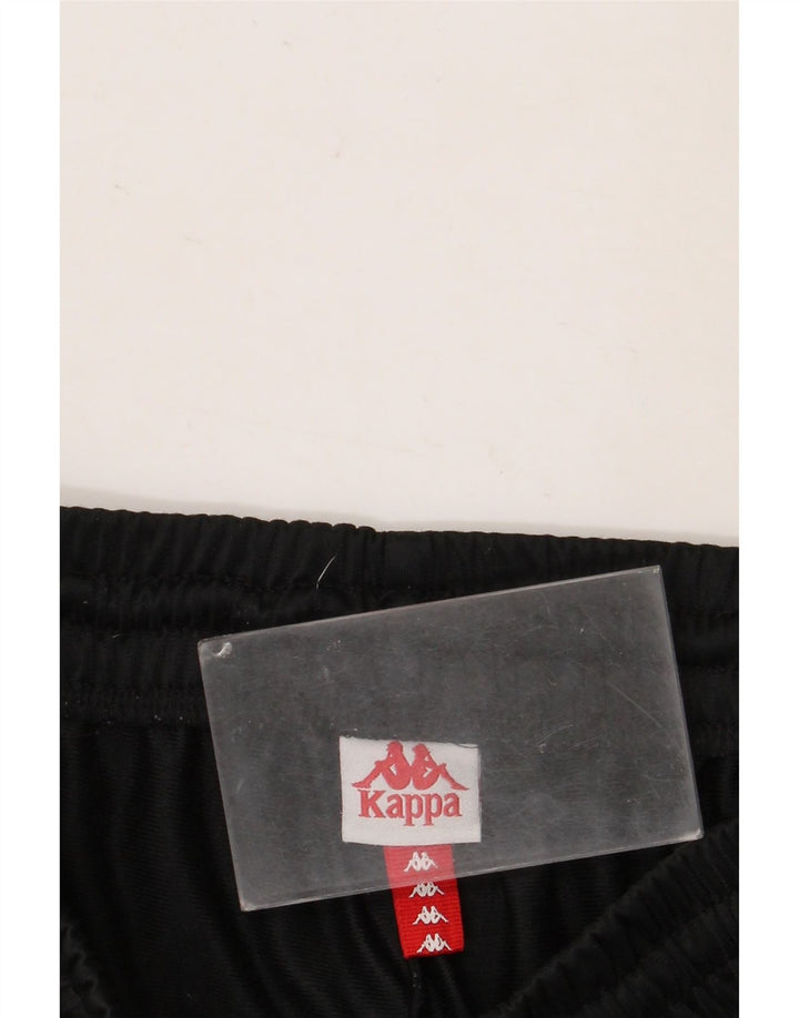 Kappa Mens Graphic Sport Shorts Small  Black Colourblock Polyester
