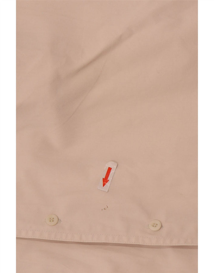 Vintage Mens Short Sleeve Shirt Large White Cotton