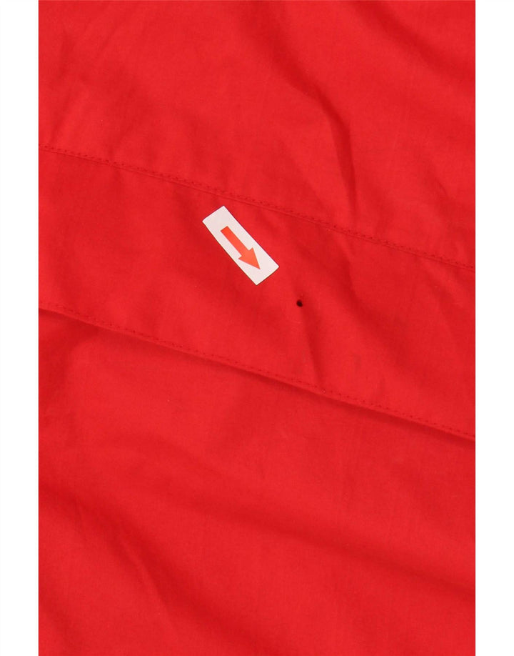 Puffa Womens Oversized Capelet Coat UK 18 XL Red Colourblock Polyester
