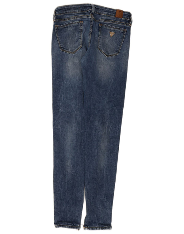 Guess Womens Skinny Jeans W29 L29 Blue Cotton
