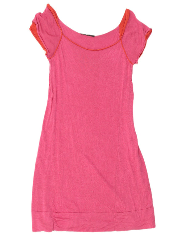 Hugo Boss Womens Sheath Dress UK 8 Small Pink