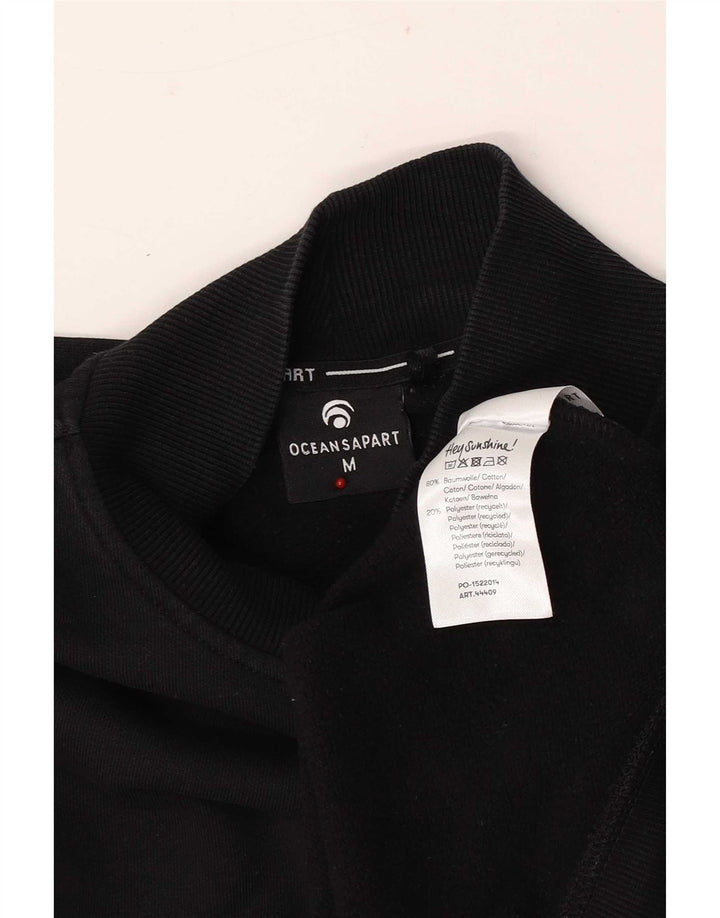 Oceansapart Mens Sweatshirt Jumper Medium Black Cotton