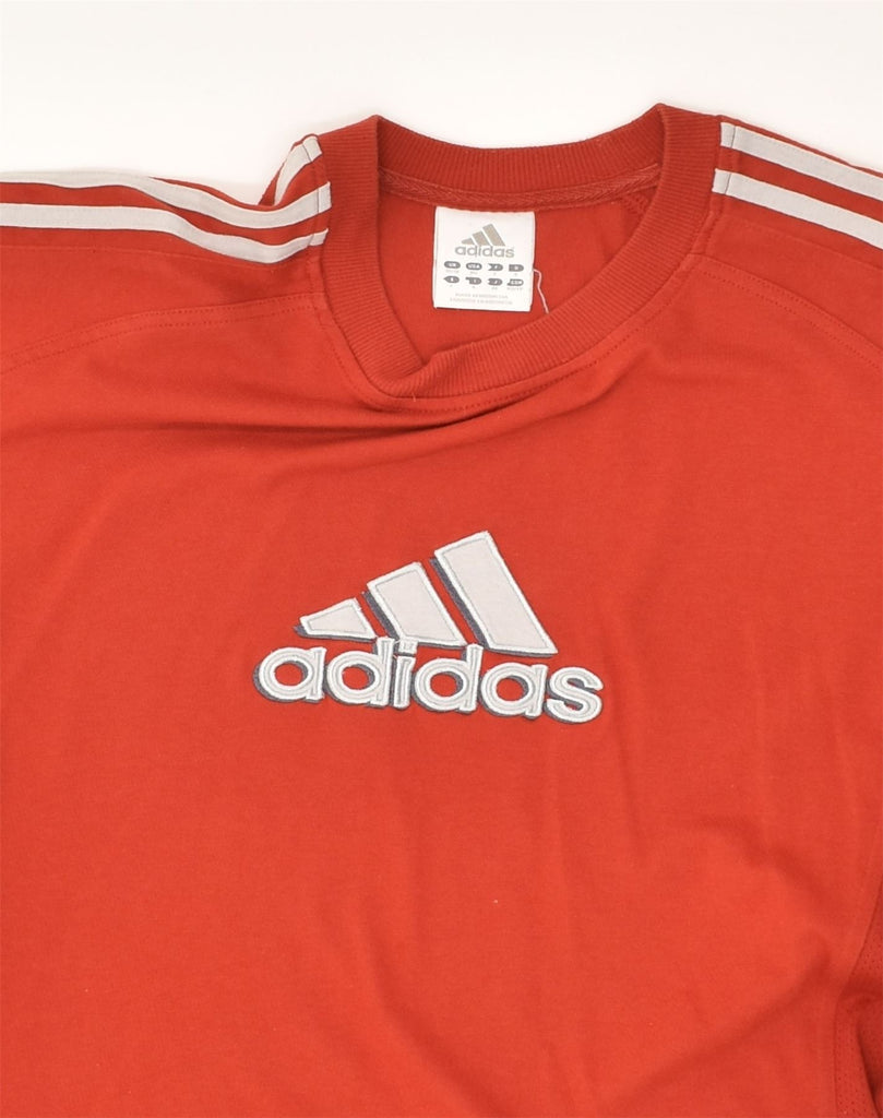 ADIDAS Mens Graphic T-Shirt Top UK 36/38 Small Red Cotton | Vintage Adidas | Thrift | Second-Hand Adidas | Used Clothing | Messina Hembry 