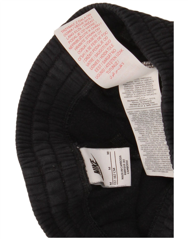 NIKE Boys Sport Shorts 10-11 Years Medium Black Cotton