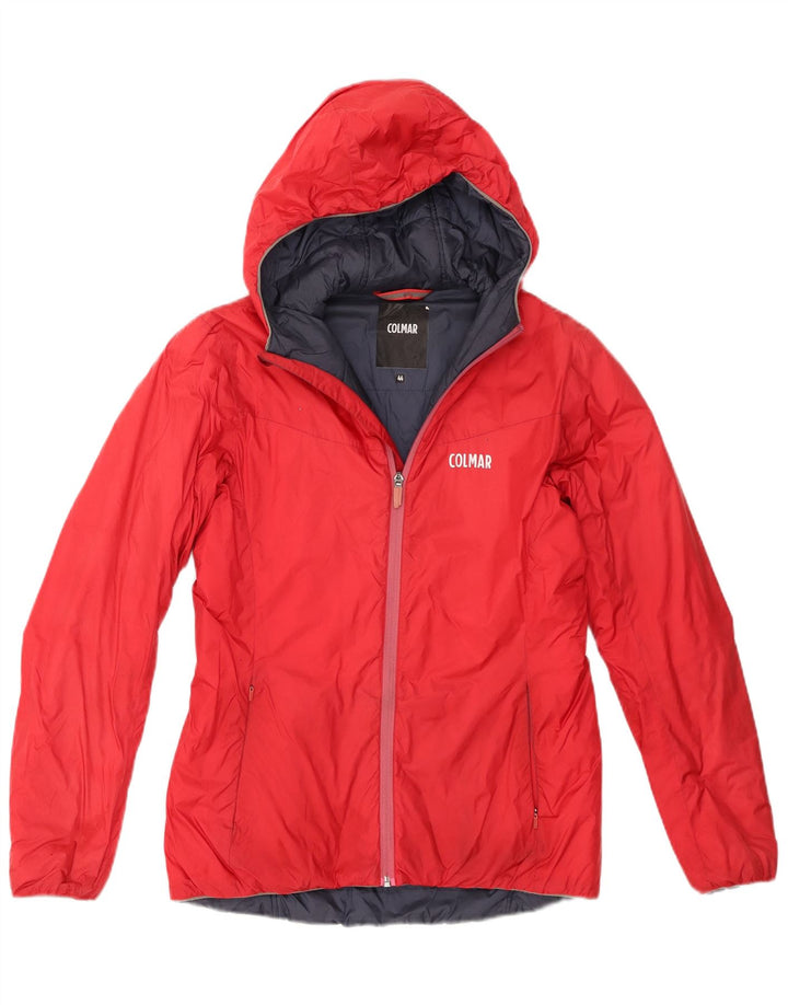 Colmar Womens Hooded Windbreaker Jacket IT 44 Medium Red