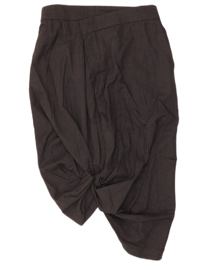 Max Mara Womens Bubble Skirt UK 10 Small W30  Grey Virgin Wool