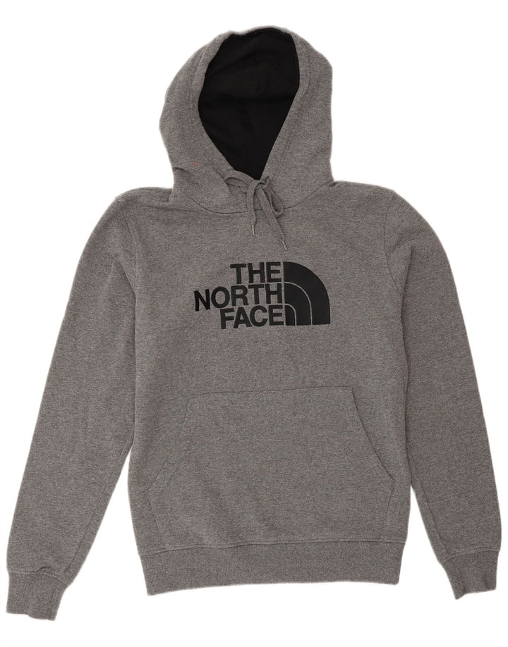 The North Face Mens Graphic Hoodie Jumper Small Grey Cotton