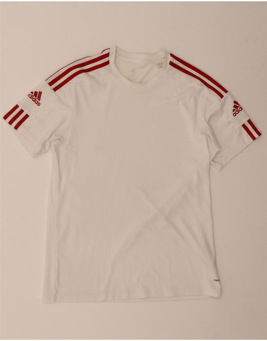 Adidas Mens Aeroready T-Shirt Top Medium White Polyester