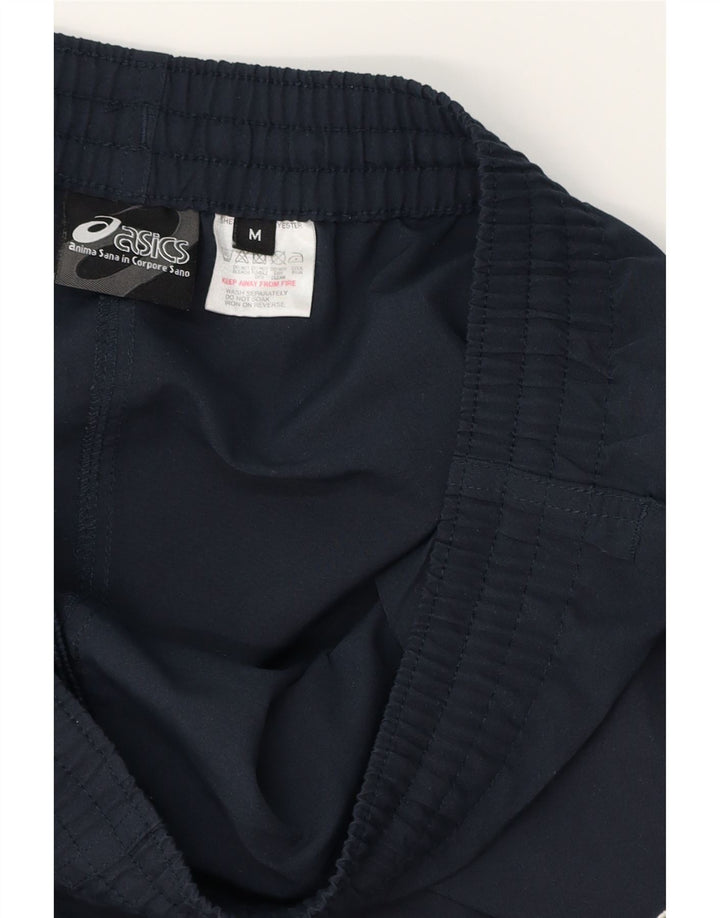 Asics Mens Capri Tracksuit Trousers Medium  Navy Blue Polyester