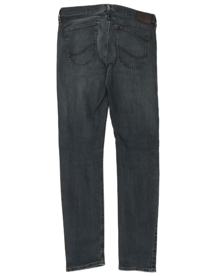 Lee Mens Luke Slim Jeans W33 L34 Navy Blue Cotton
