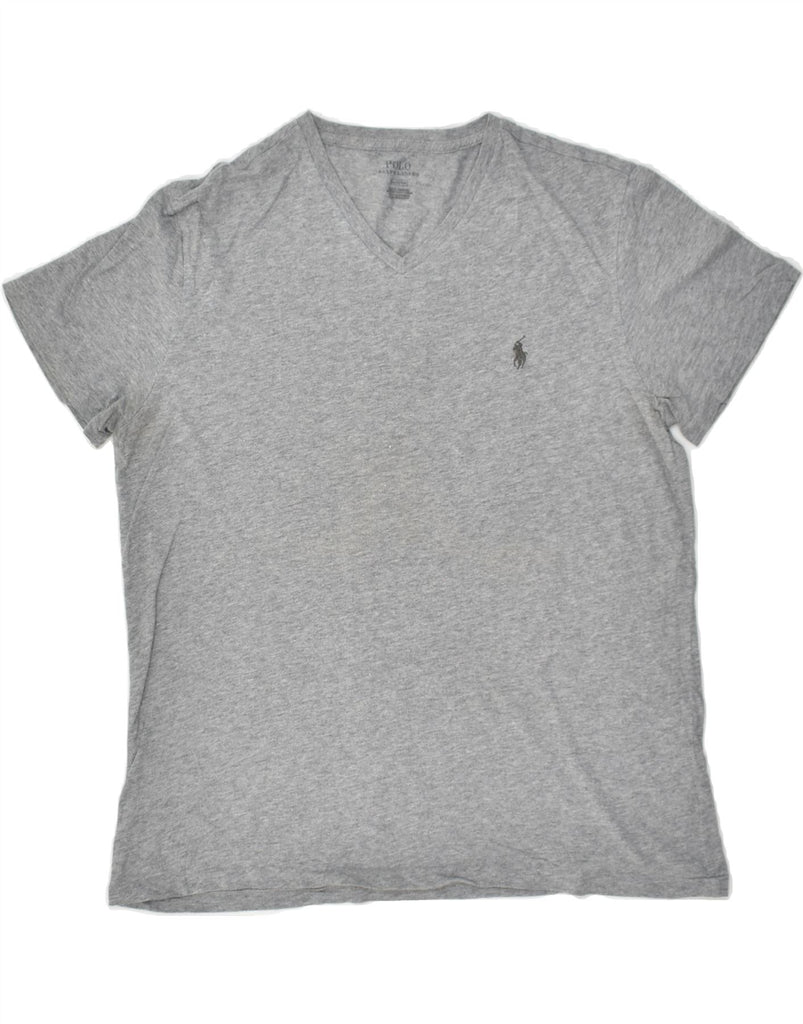 POLO RALPH LAUREN Mens T-Shirt Top Medium Grey Cotton | Vintage Polo Ralph Lauren | Thrift | Second-Hand Polo Ralph Lauren | Used Clothing | Messina Hembry 