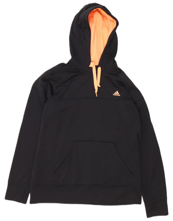 Adidas Mens Hoodie Jumper XL Black Polyester