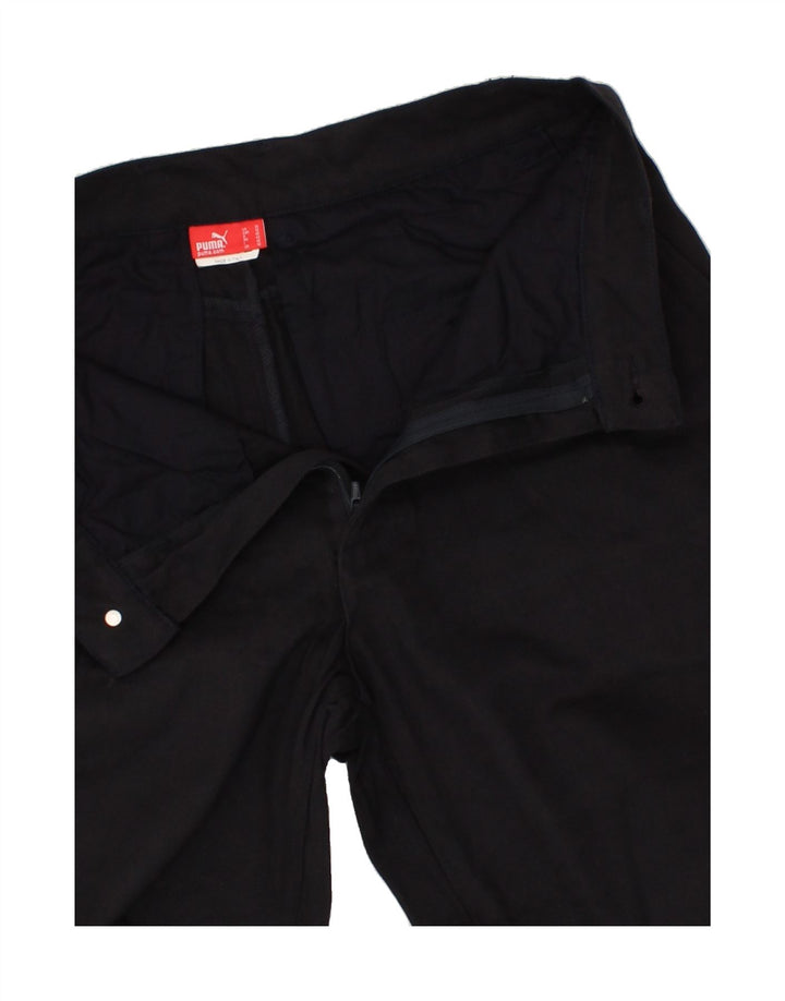 PUMA Womens Straight Casual Trousers W32 L34 Navy Blue Vintage Puma and Second-Hand Puma from Messina Hembry 