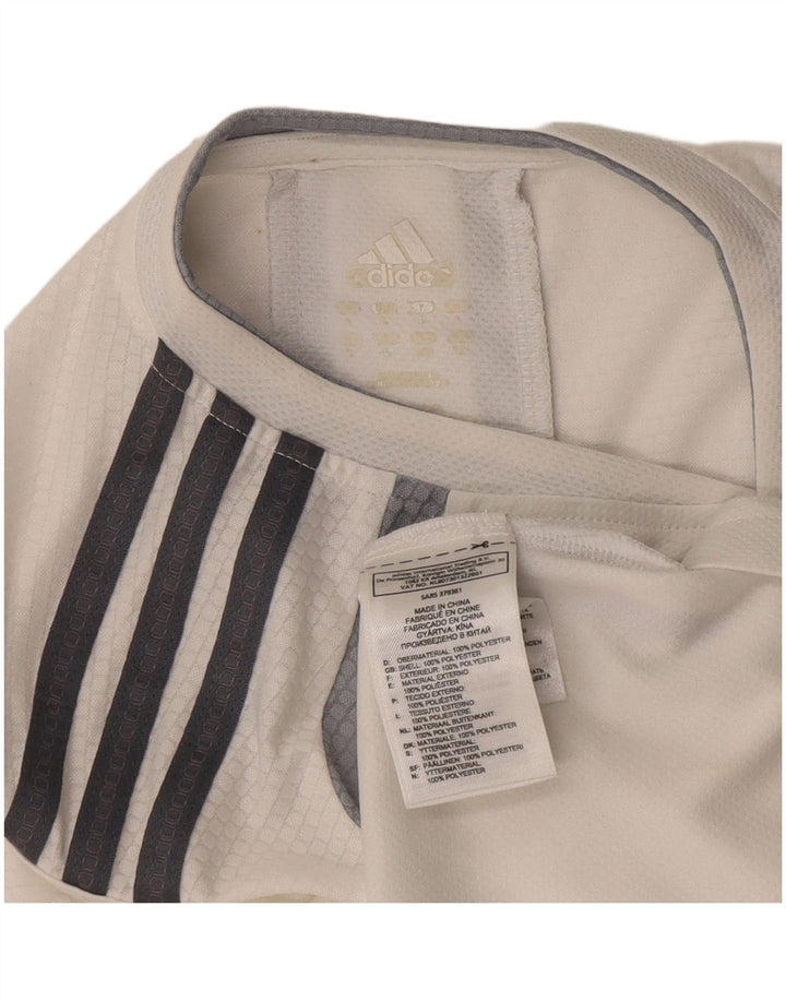 Adidas Mens Climalite Vest Top Large White Colourblock Polyester