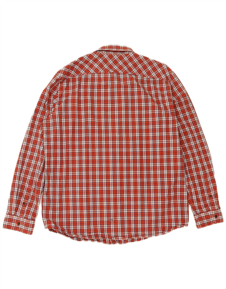 Timberland Mens Slim Fit Shirt 2XL Red Check Cotton