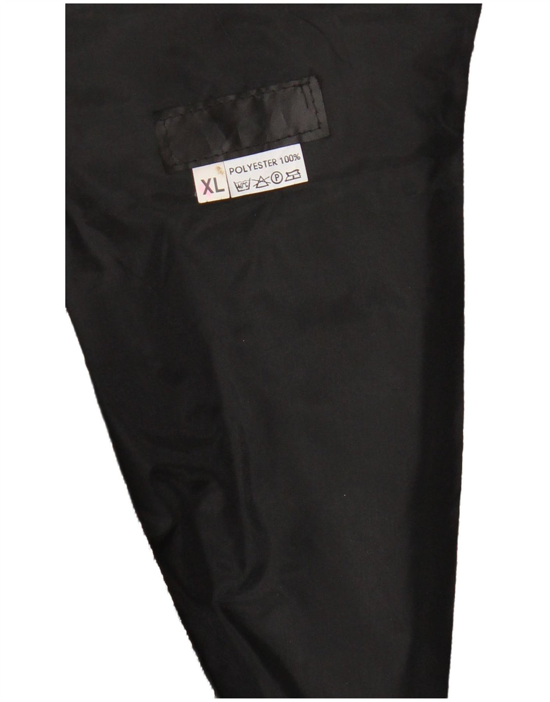 VINTAGE Womens Waistcoat UK 18 XL Black Floral Polyester