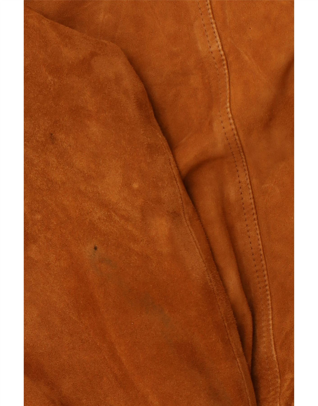 LAVORAZIONE ARTIGIANA Mens Suede Bomber Jacket IT 48 Medium Brown Leather