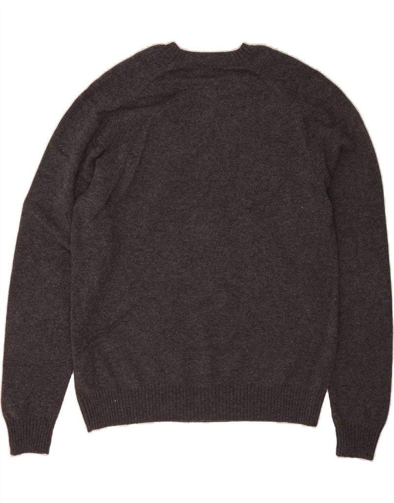 UNIQLO Mens Crew Neck Jumper Sweater Large Grey Wool Vintage Uniqlo and Second-Hand Uniqlo from Messina Hembry 