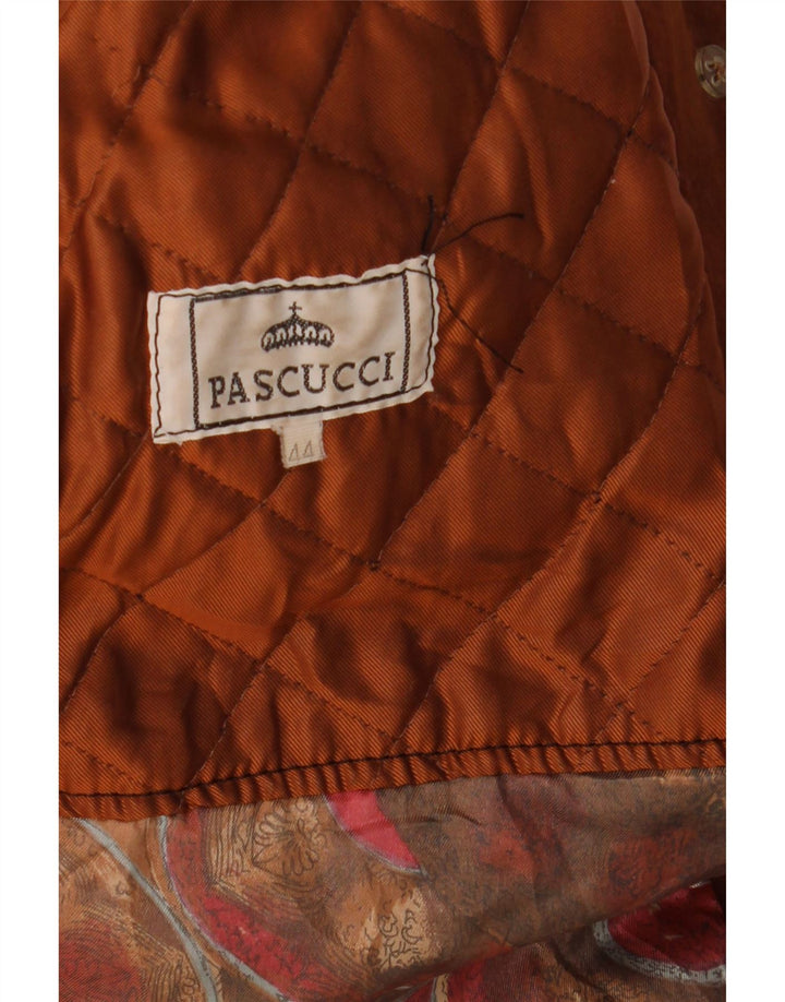 Pascucci Womens Suede Overcoat EU 44 XL Brown