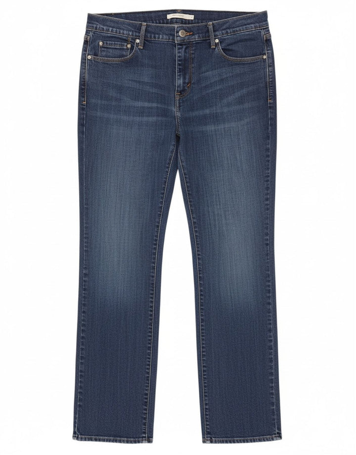 Levi's Womens 505 Straight Jeans W31 L32 Blue Cotton