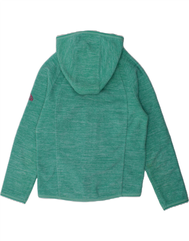 MC KINLEY Girls Hooded Fleece Jacket 5-6 Years Green Polyester | Vintage MC Kinley | Thrift | Second-Hand MC Kinley | Used Clothing | Messina Hembry 